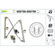 Valeo Electric Window Regulator Lifter Right Front 850759