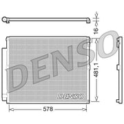 Denso Air Conditioning Condenser fits Toyota Land Cruiser Prado 2002-2010