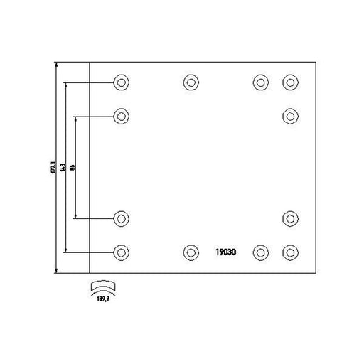 DON Don Cv Brake Lining Set RW34351S7329