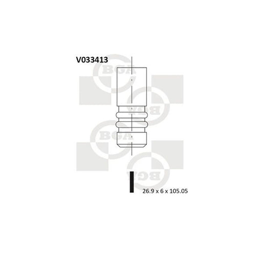 BGA Engine Intake Valve 26mm Head V033413