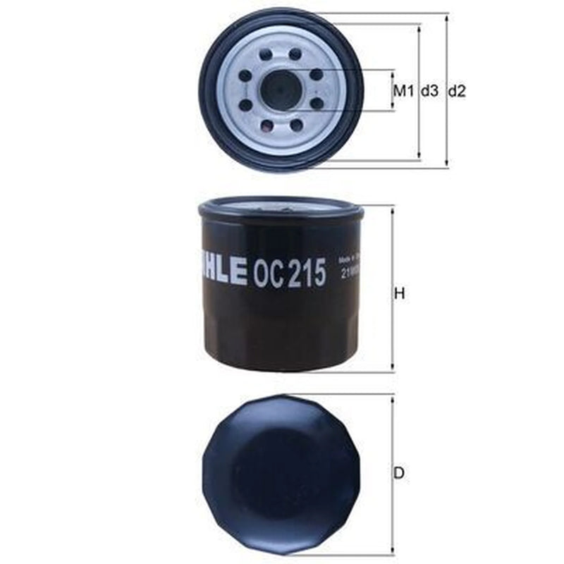 Mahle Engine Oil Filter OC 215