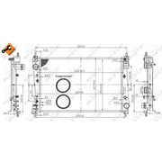 NRF Engine Radiator 53454