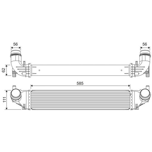 Valeo Intercooler (Charge Air Cooler) 822911