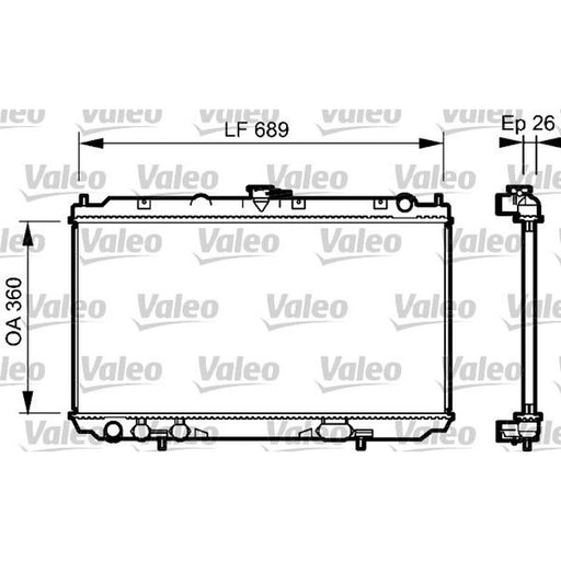 Valeo Engine Radiator 734708