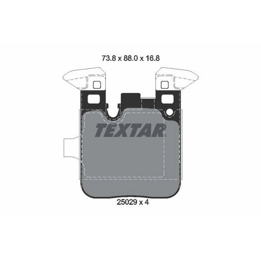 Textar Rear Brake Pad Set 2502901