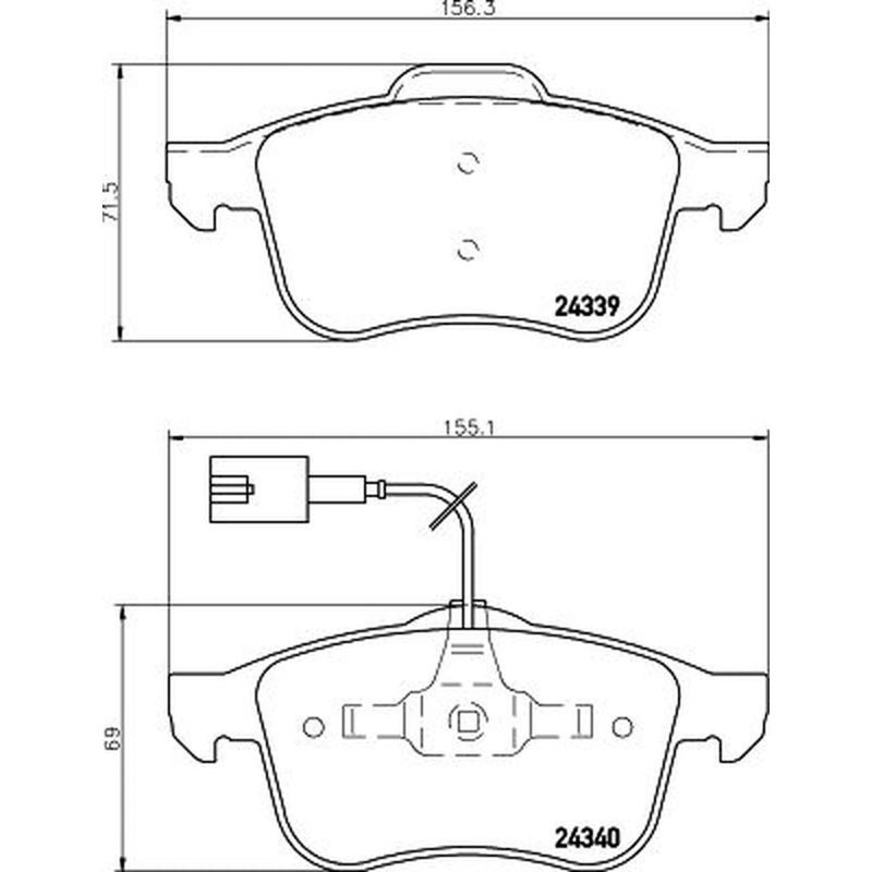 DON Front Brake Pad Set PCP1509