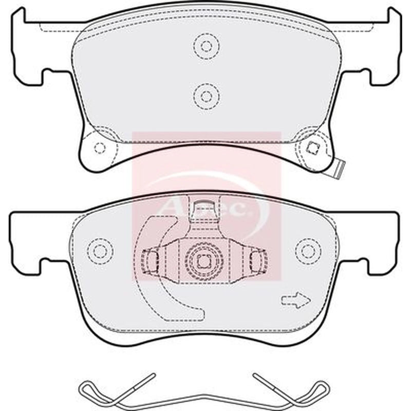 Apec Front Brake Pad Set PAD2056