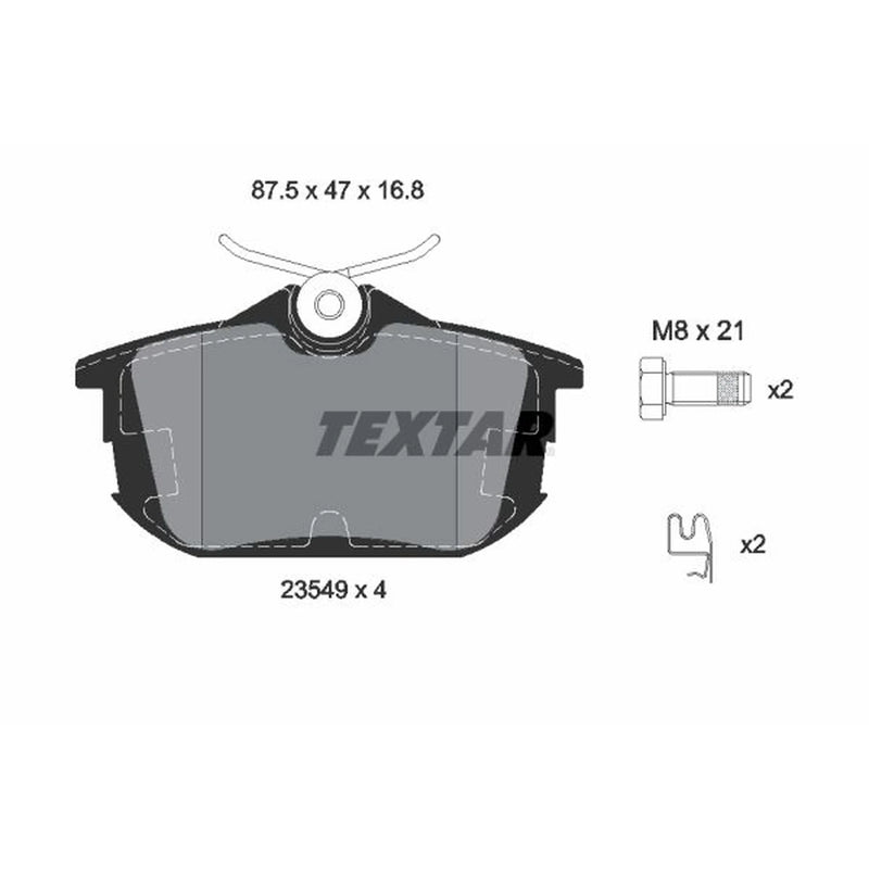Textar Rear Brake Pad Set 2354901