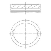 Mahle Piston Cylinder Bore = 83mm 038 13 00
