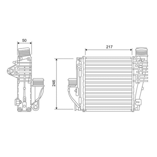 Valeo Intercooler (Charge Air Cooler) 818290
