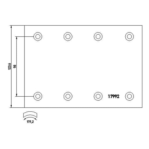 DON Don Cv Brake Lining Set VL851S7100