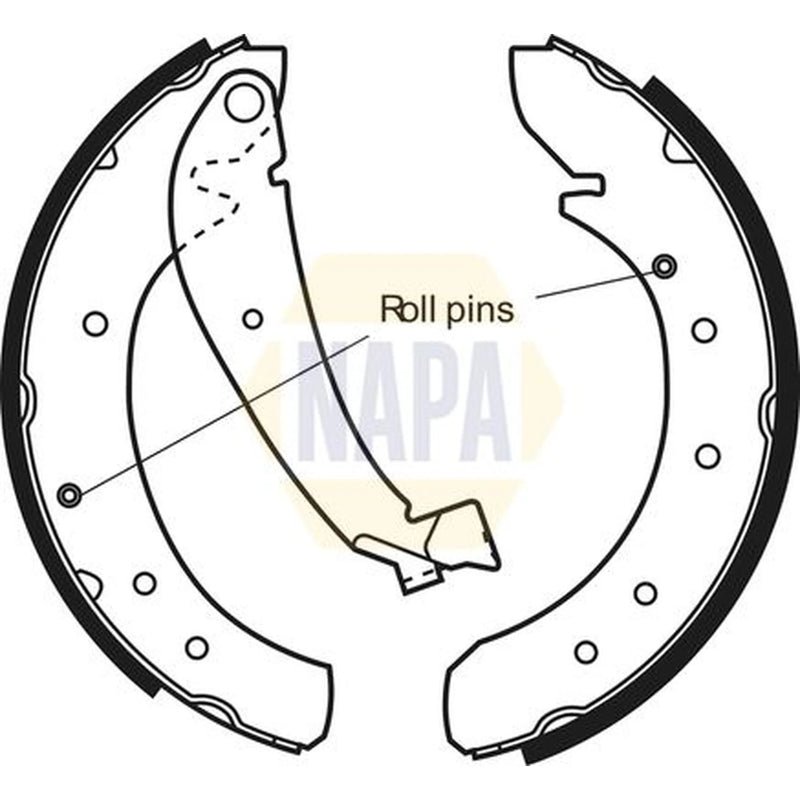 NAPA Brake Shoe Set Axle Kit NBS1025