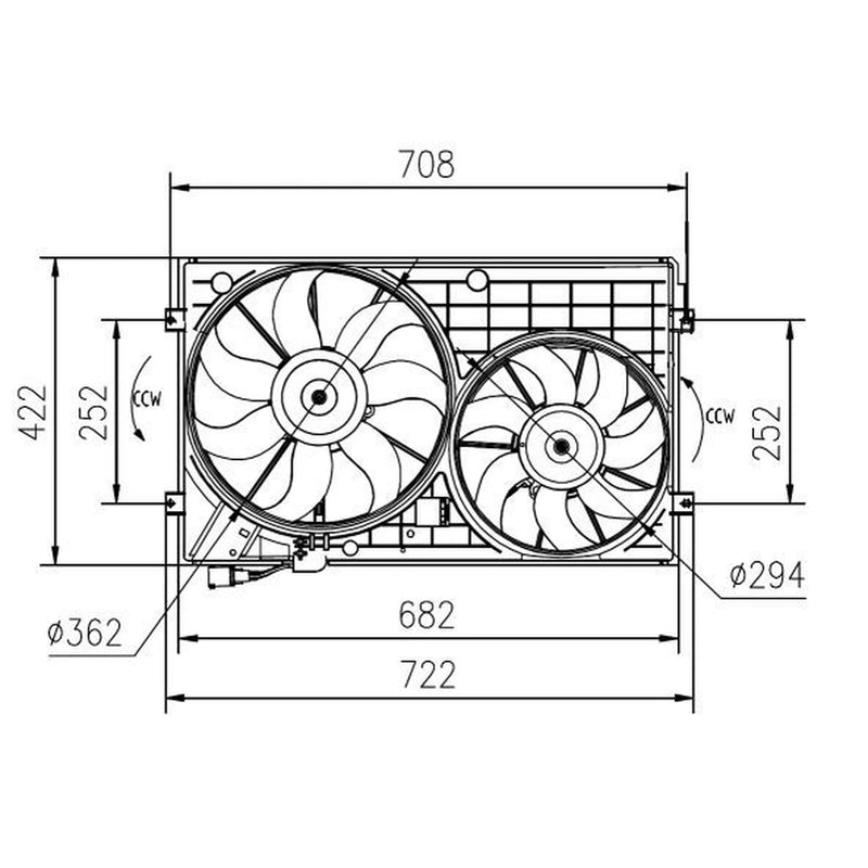 NRF Engine Cooling Fan 47394