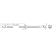 Abtex Brake Hydraulic Hose Line Right ABH1098