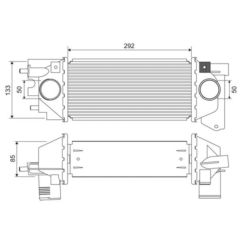 Valeo Intercooler (Charge Air Cooler) 822921