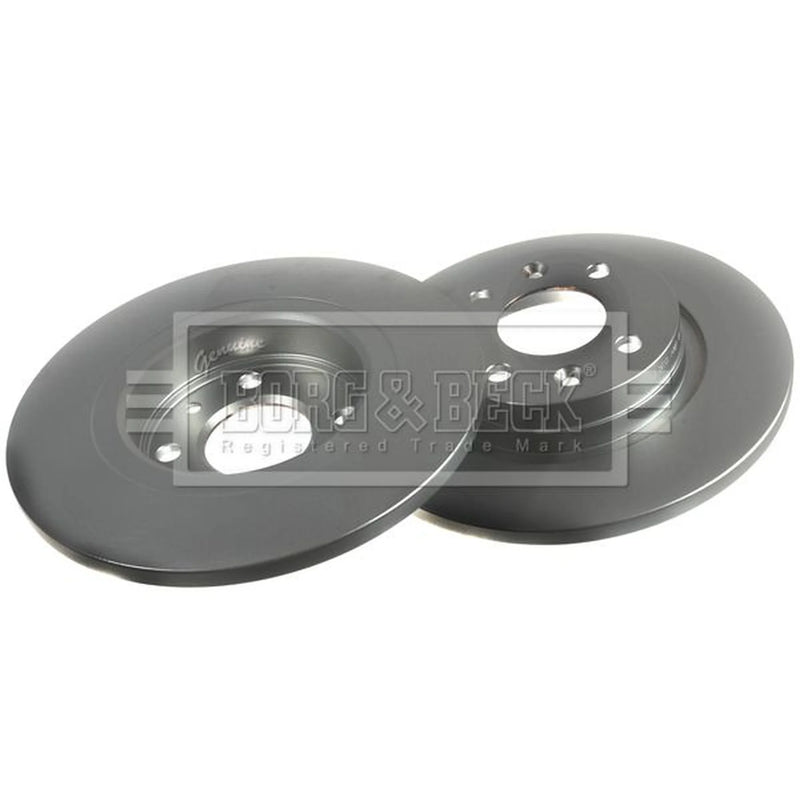 Borg & Beck 2 x Solid Front Brake Discs BBD4818-x2