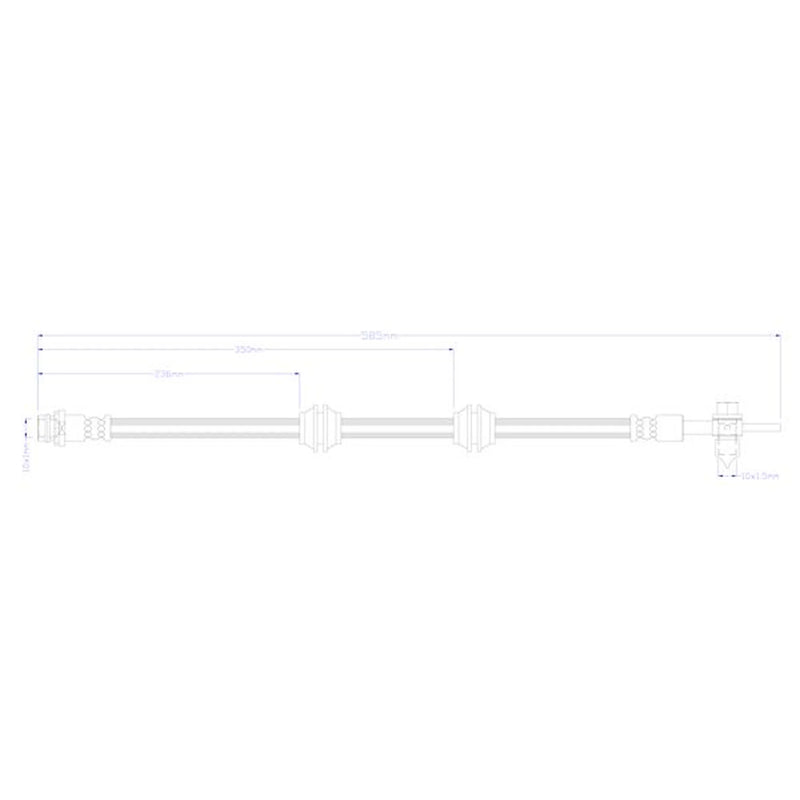 Juratek Brake Hydraulic Hose Line Right JBH1448