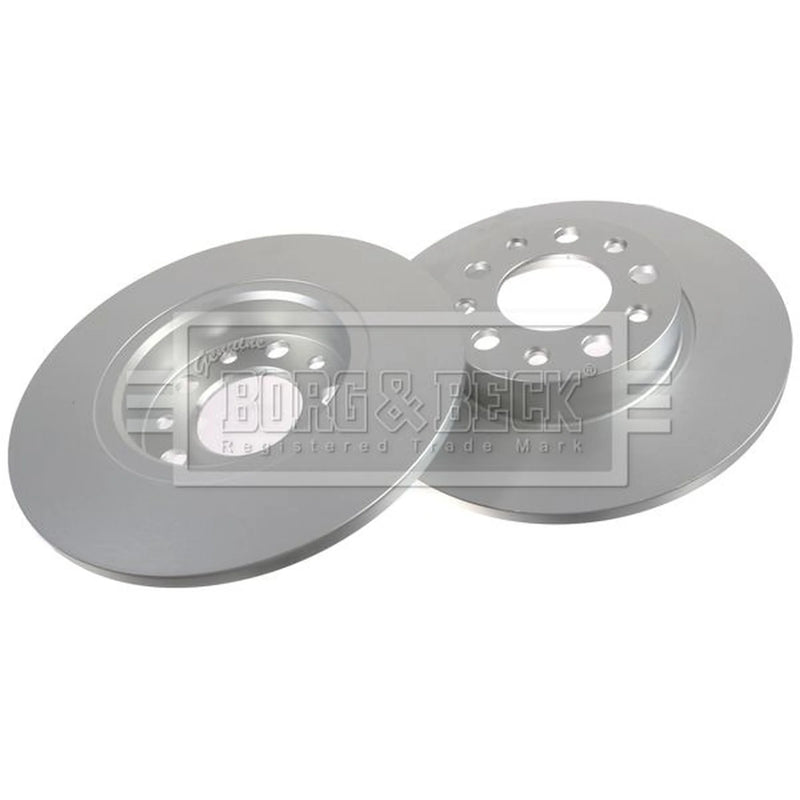 Borg & Beck 2 x Solid Rear Brake Discs BBD5204-x2