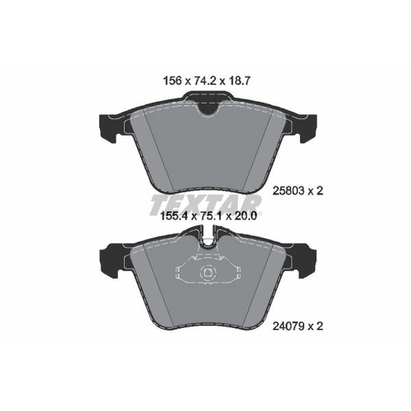 Textar Front Brake Pad Set 2580301