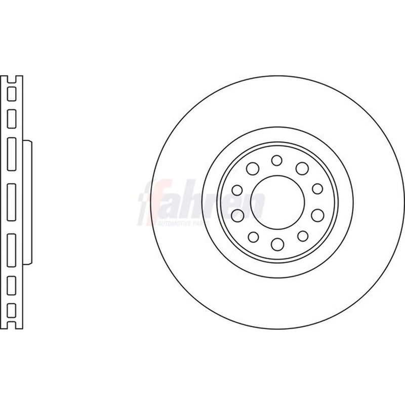 Fahren Front & Rear Brake Discs & Pads fits Alfa Romeo Giulietta 2010-2020