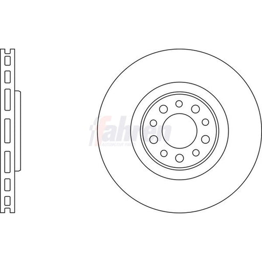 Fahren Front & Rear Brake Discs & Pads fits Alfa Romeo Giulietta 2010-2020