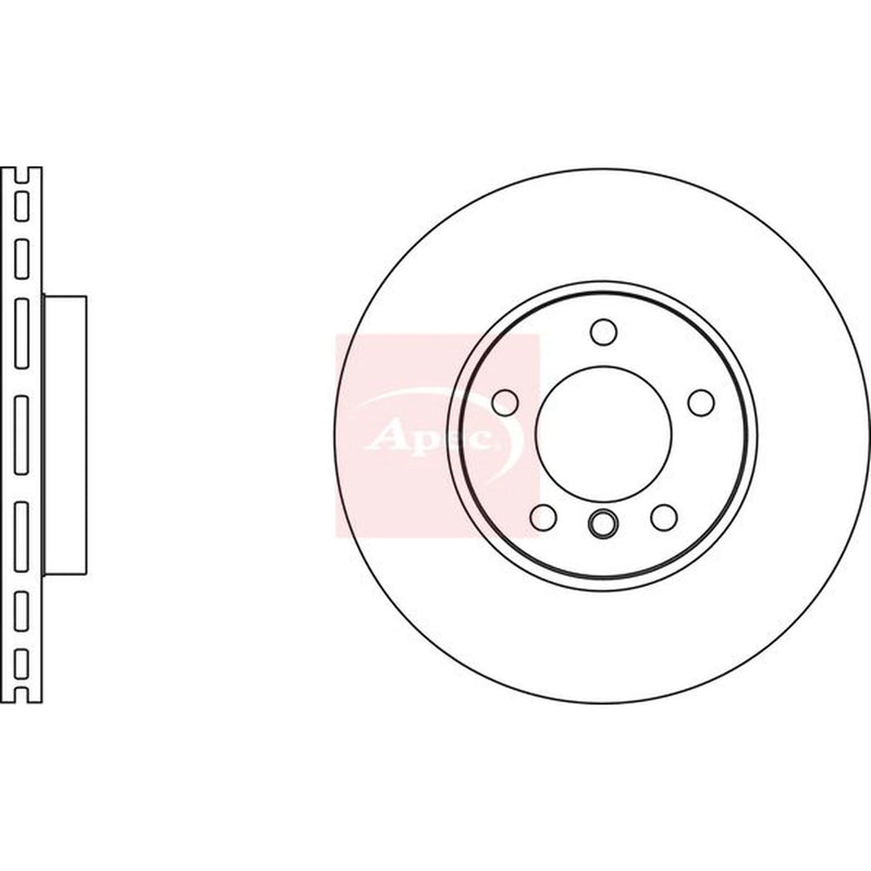 Apec 2 x Vented Front Brake Discs DSK2705-x2
