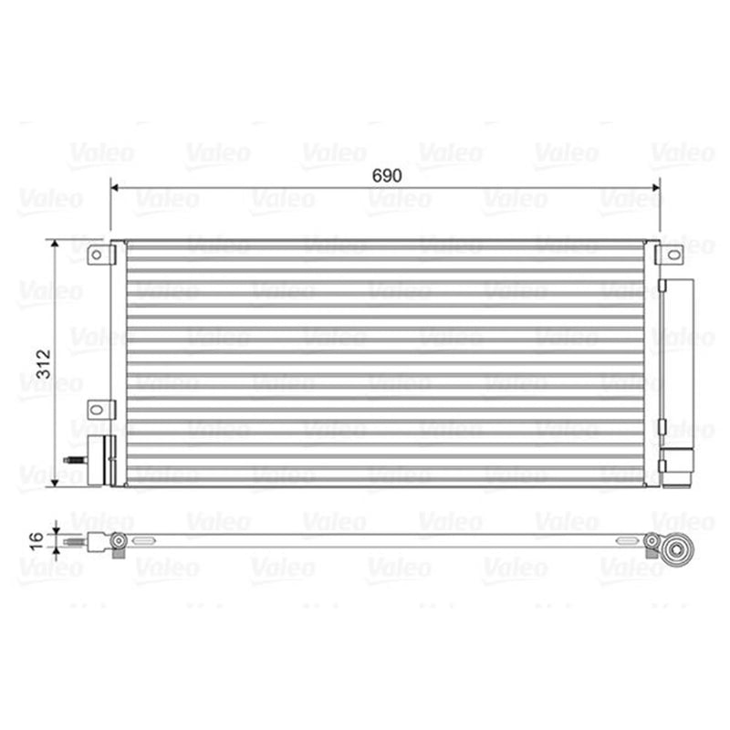 Valeo Air Conditioning Condenser 822576