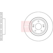 Apec 2 x Vented Front Brake Discs DSK3471-x2