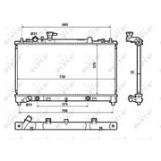 NRF Engine Radiator 50147