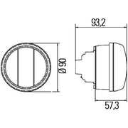 Hella Daytime Running Light LED both sides 2PT 010 102-111