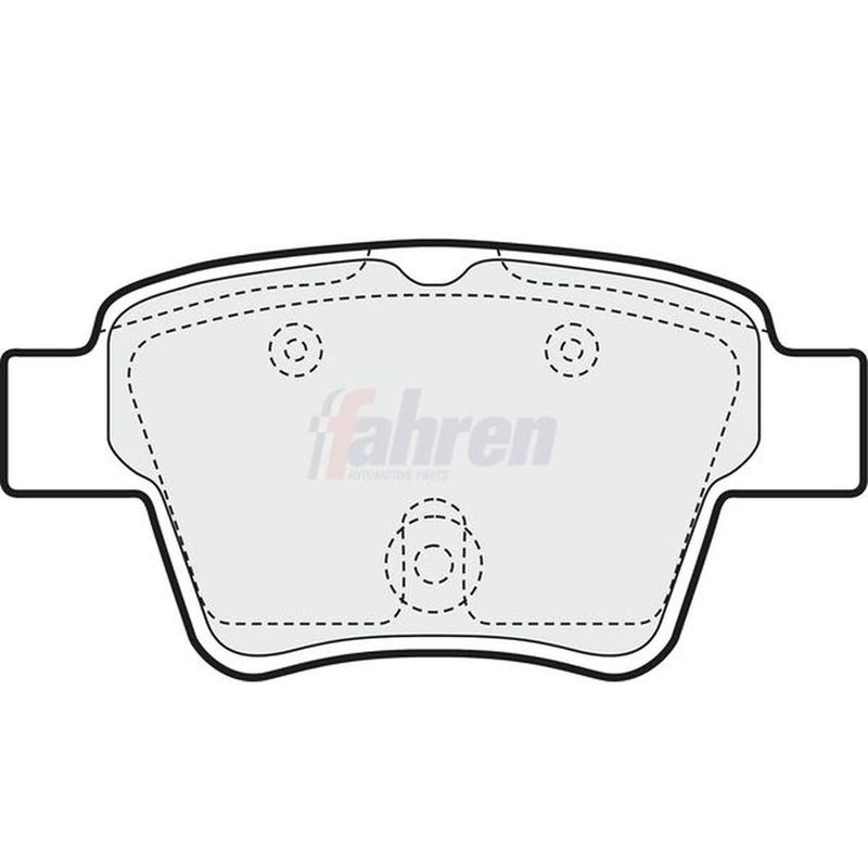 Fahren Rear Brake Pad Set FBP3155