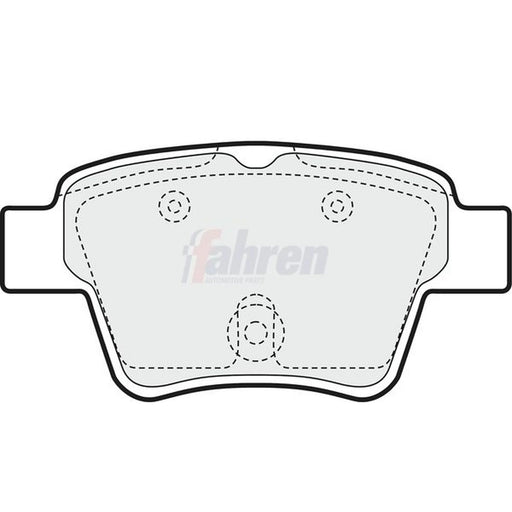 Fahren Rear Brake Pad Set FBP3155