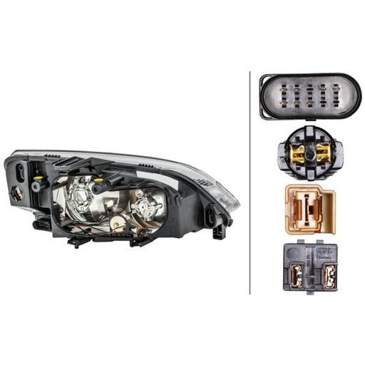 Hella Headlight Headlamp H7/H1 Left 1LE 270 600-191