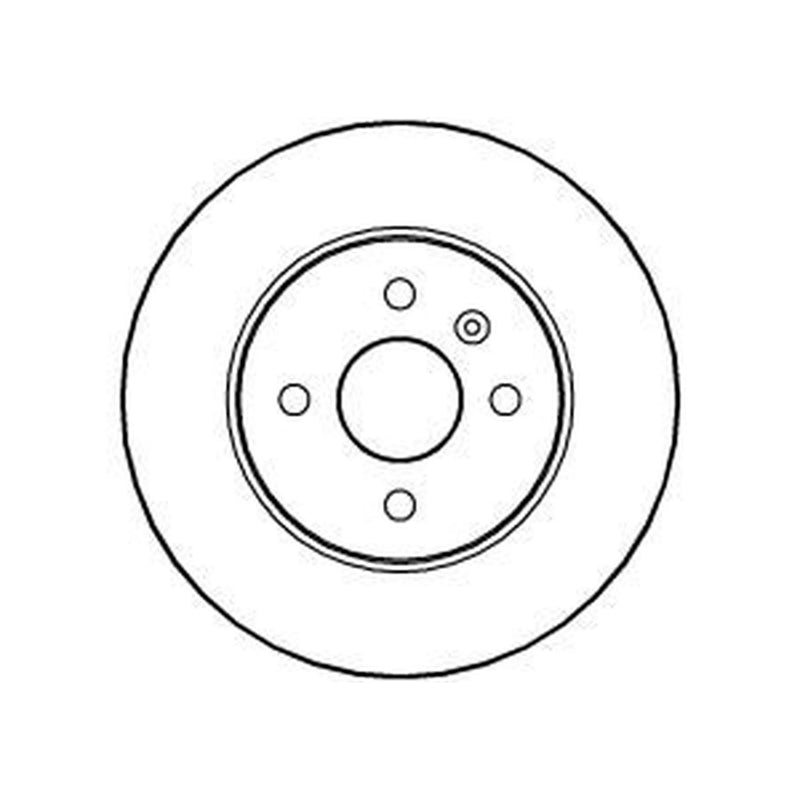 Abtex 2 x Solid Rear Brake Discs BD1138S-x2