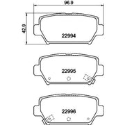 Mintex Rear Brake Pad Set MDB4097