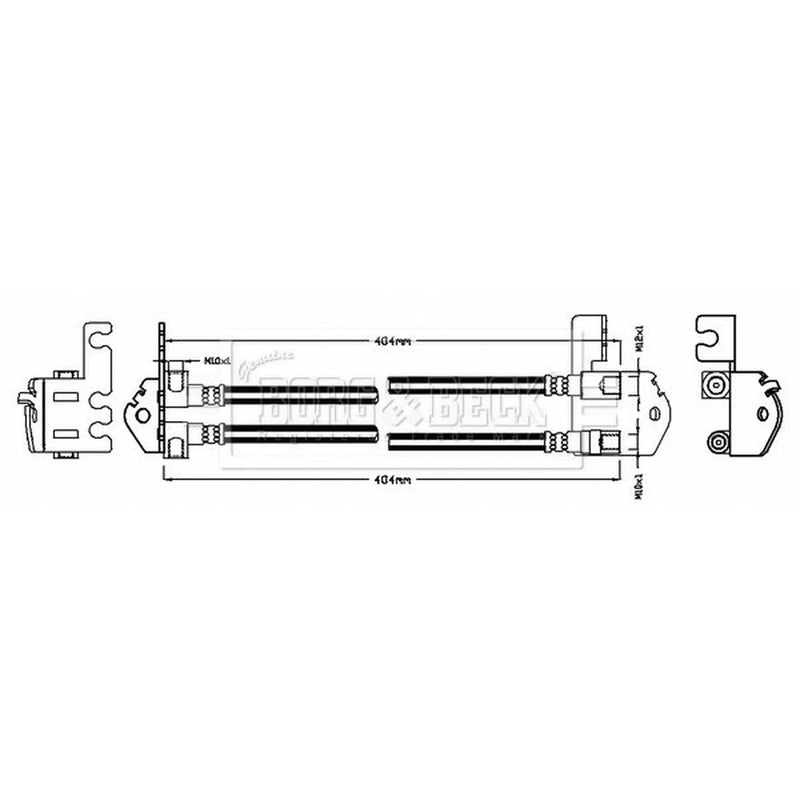 Borg & Beck Brake Hydraulic Hose Line inner BBH8762
