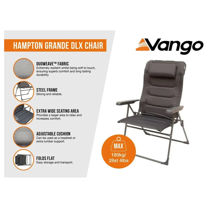 Vango Hampton Grande DLX Chair Grande Excalibur Chair - Vango - Van Life Living