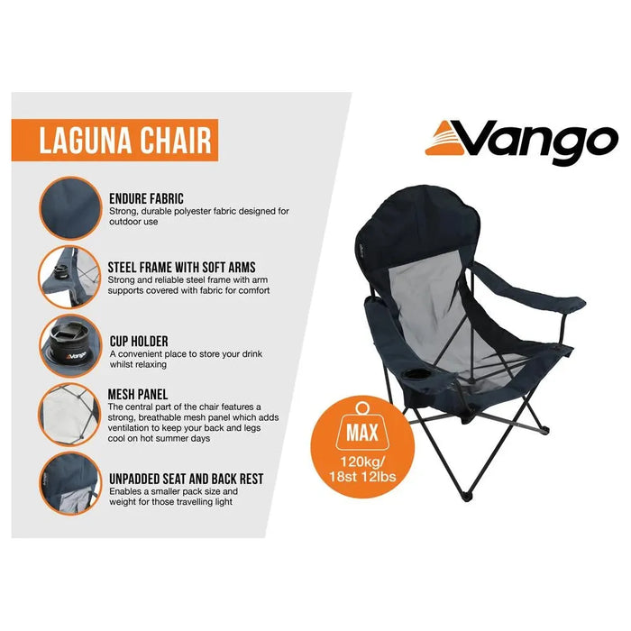 Vango Laguna Chair Std Granite Grey Chair - Vango - Van Life Living