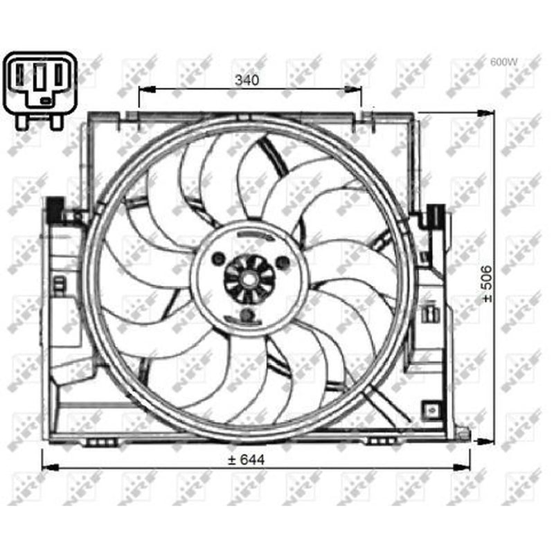 NRF Engine Cooling Fan 47736