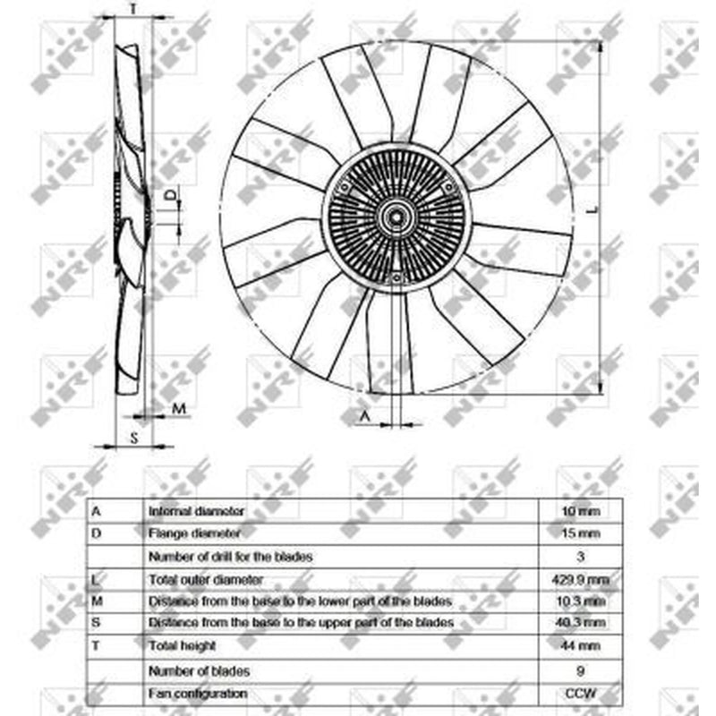 NRF Radiator Fan Clutch 49543
