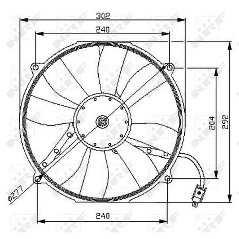 NRF Engine Cooling Fan 47046