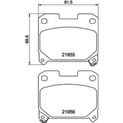 Mintex Rear Brake Pad Set MDB1839