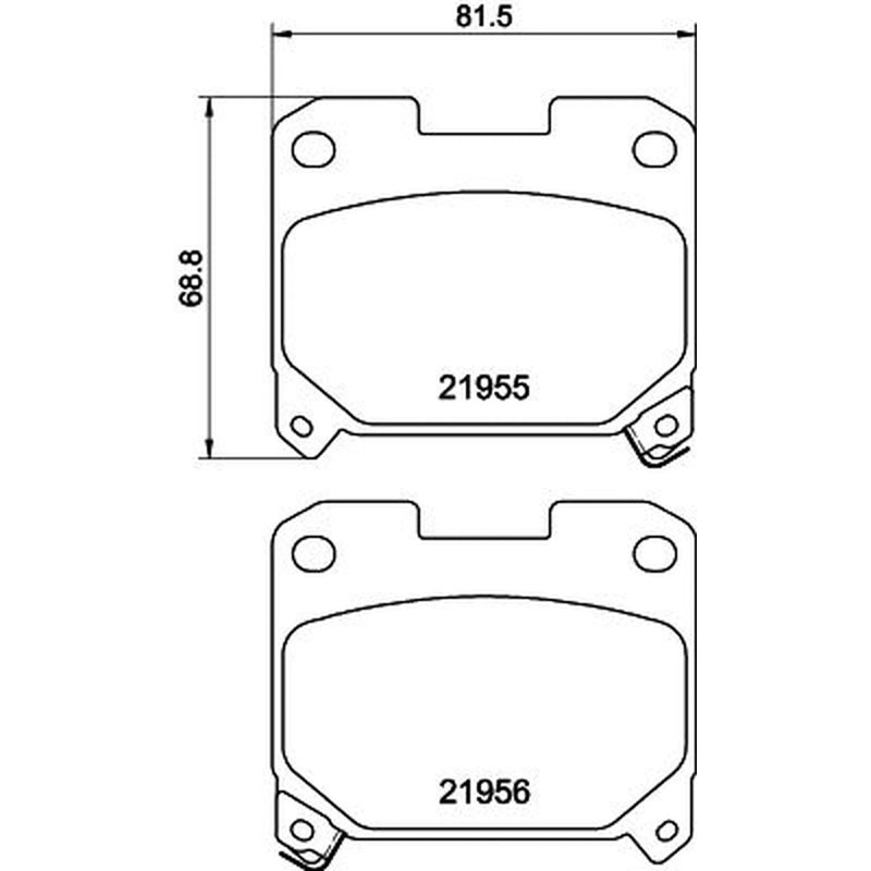 Mintex Rear Brake Pad Set MDB1839