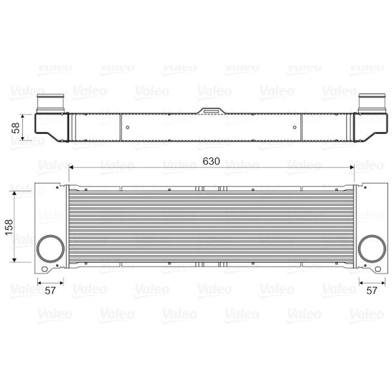 Valeo Intercooler (Charge Air Cooler) 818356