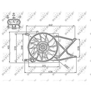 NRF Engine Cooling Fan 47749
