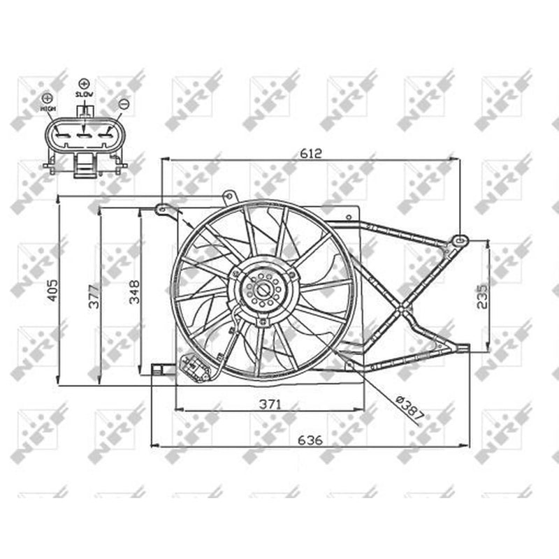 NRF Engine Cooling Fan 47749