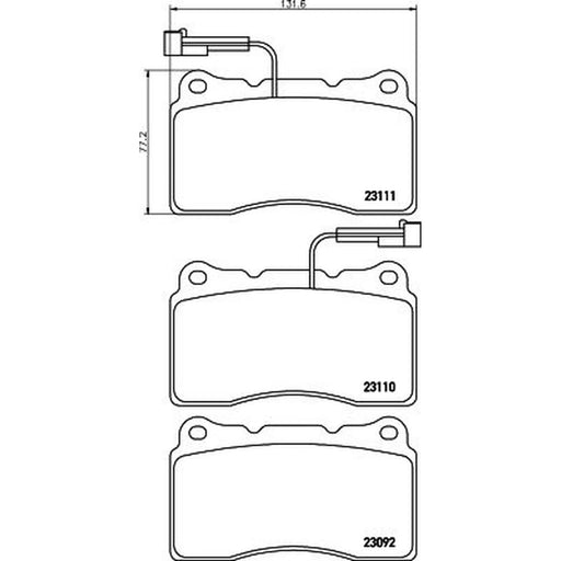 Mintex Front Brake Pad Set MDB1950