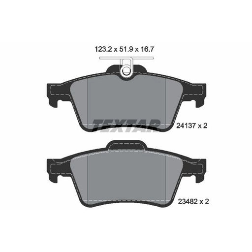Textar Rear Brake Pad Set 2413701