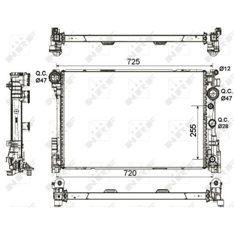 NRF Engine Radiator 53140