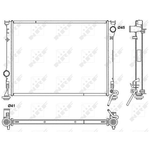 NRF Engine Radiator 53042